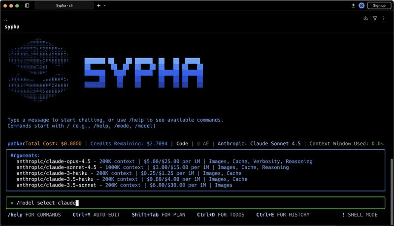 Sypha Unified Interface